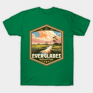 Everglades National Park Vintage WPA Style National Parks Art T-Shirt